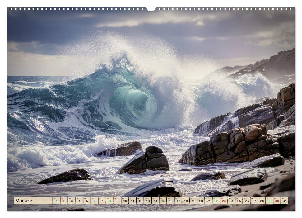 Gefährliche Brandung (CALVENDO Wandkalender 2027)