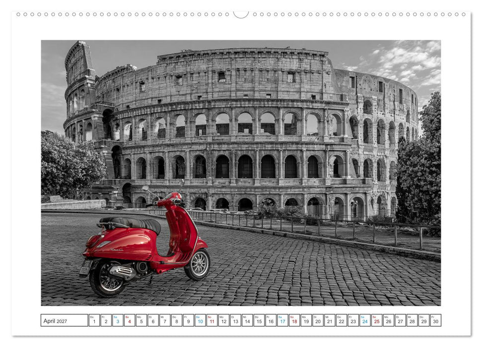 Fernweh in Rot (CALVENDO Premium Wandkalender 2027)