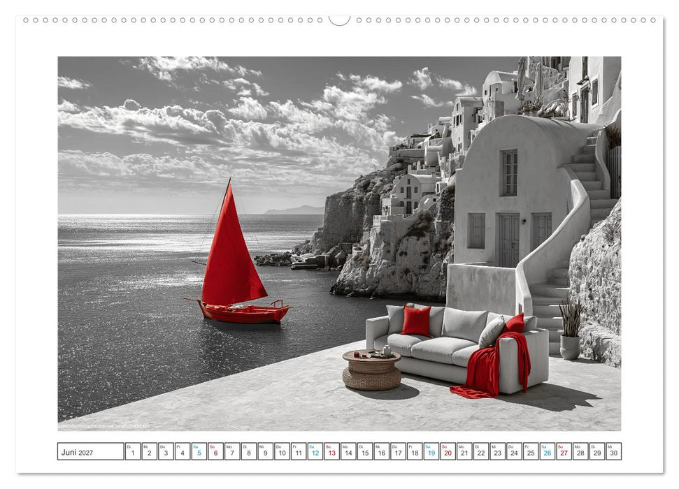 Fernweh in Rot (CALVENDO Premium Wandkalender 2027)