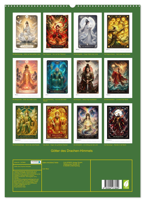 Götter des Drachen-Himmels (CALVENDO Premium Wandkalender 2027)