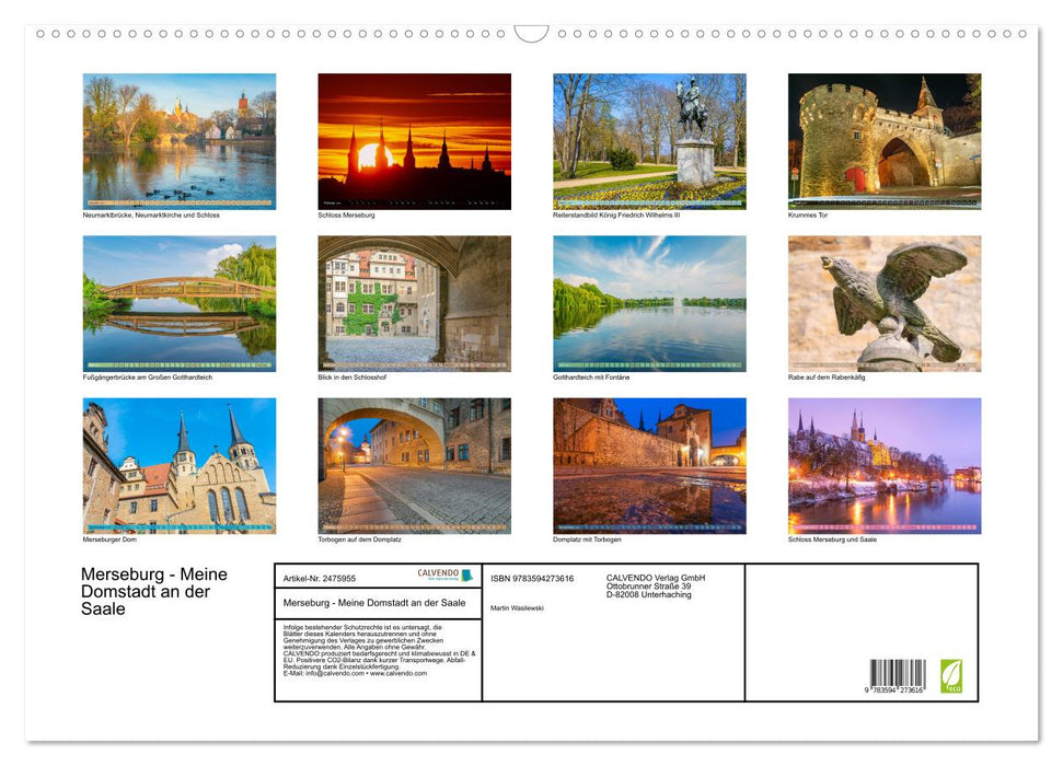 Merseburg - Meine Domstadt an der Saale (CALVENDO Wandkalender 2027)