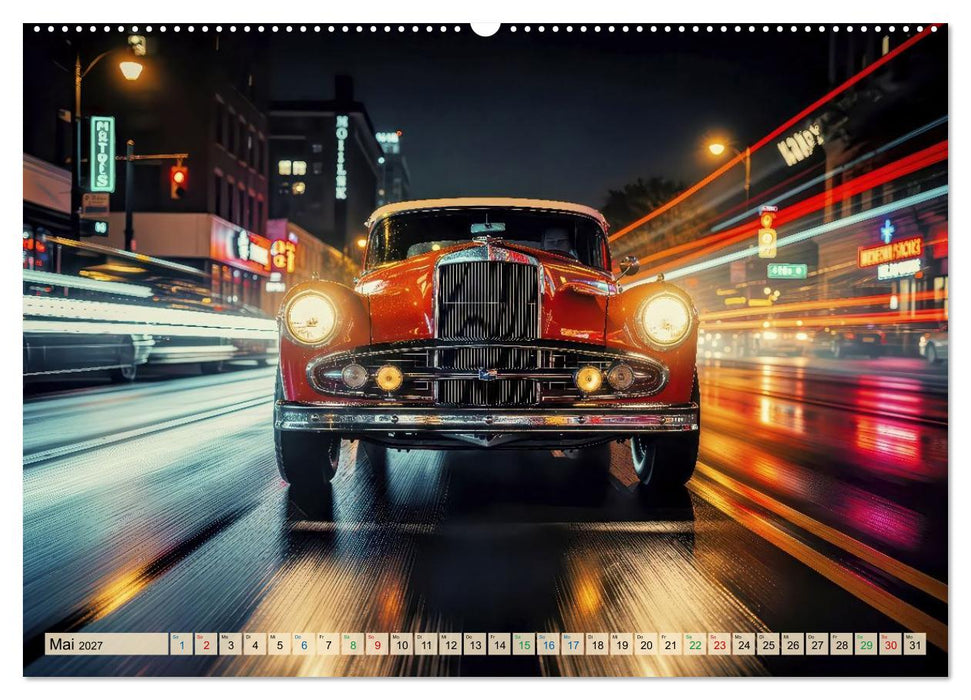 Hot Road - Oldtimer Nostalgie (CALVENDO Wandkalender 2027)