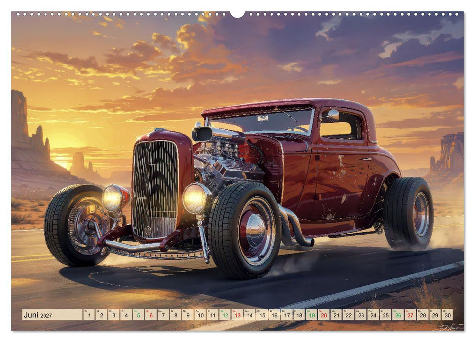 Hot Road - Oldtimer Nostalgie (CALVENDO Wandkalender 2027)