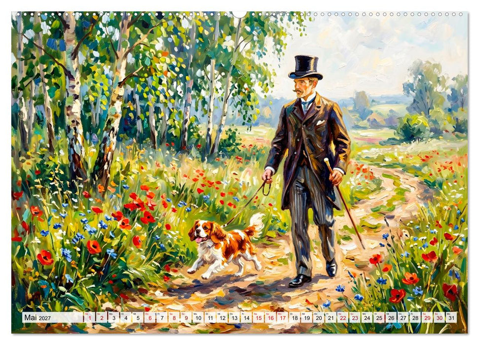 Cavalier King Charles Spaniel - Lieblingshund der Belle Époque (CALVENDO Premium Wandkalender 2027)