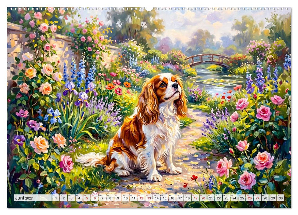 Cavalier King Charles Spaniel - Lieblingshund der Belle Époque (CALVENDO Premium Wandkalender 2027)