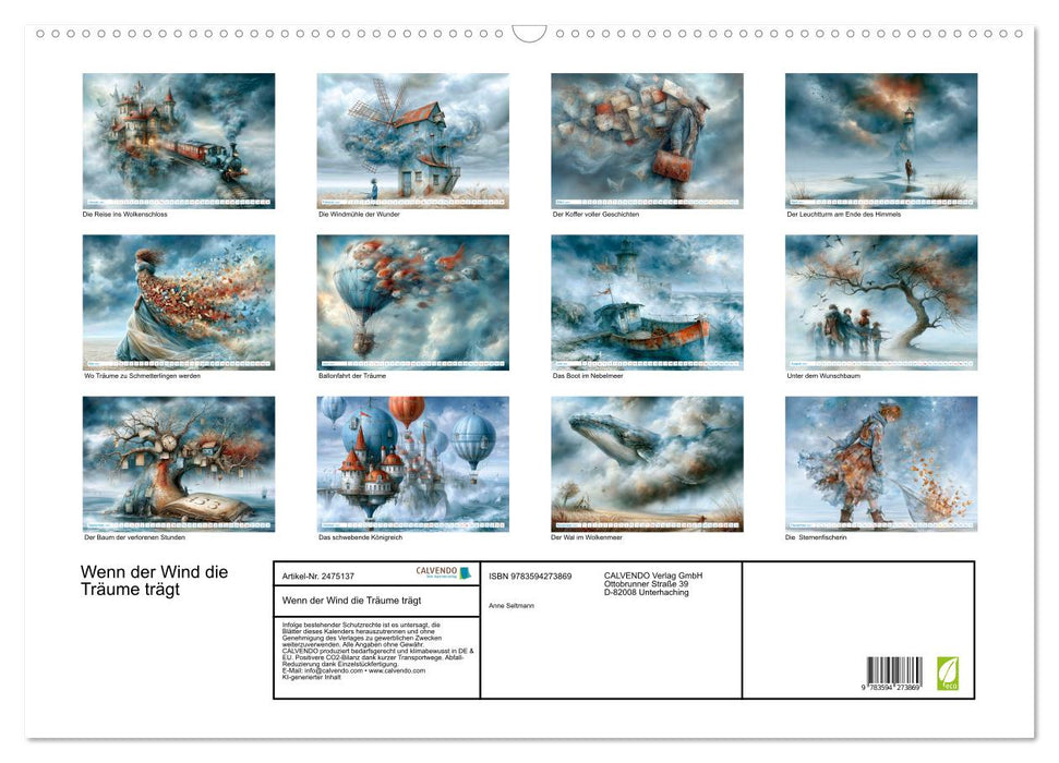 Wenn der Wind die Träume trägt (CALVENDO Wandkalender 2027)