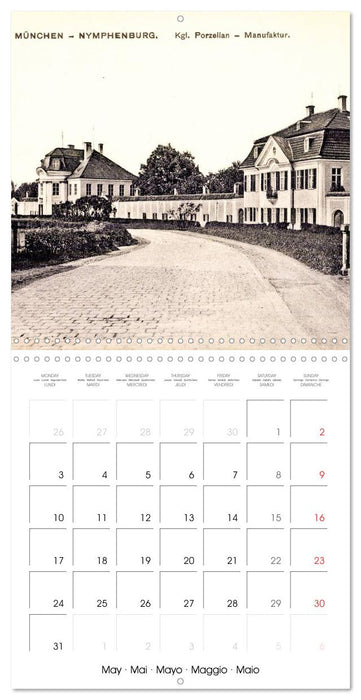 A stroll through Munich: The city on historic postcards (CALVENDO Monthly Calendar 2027)