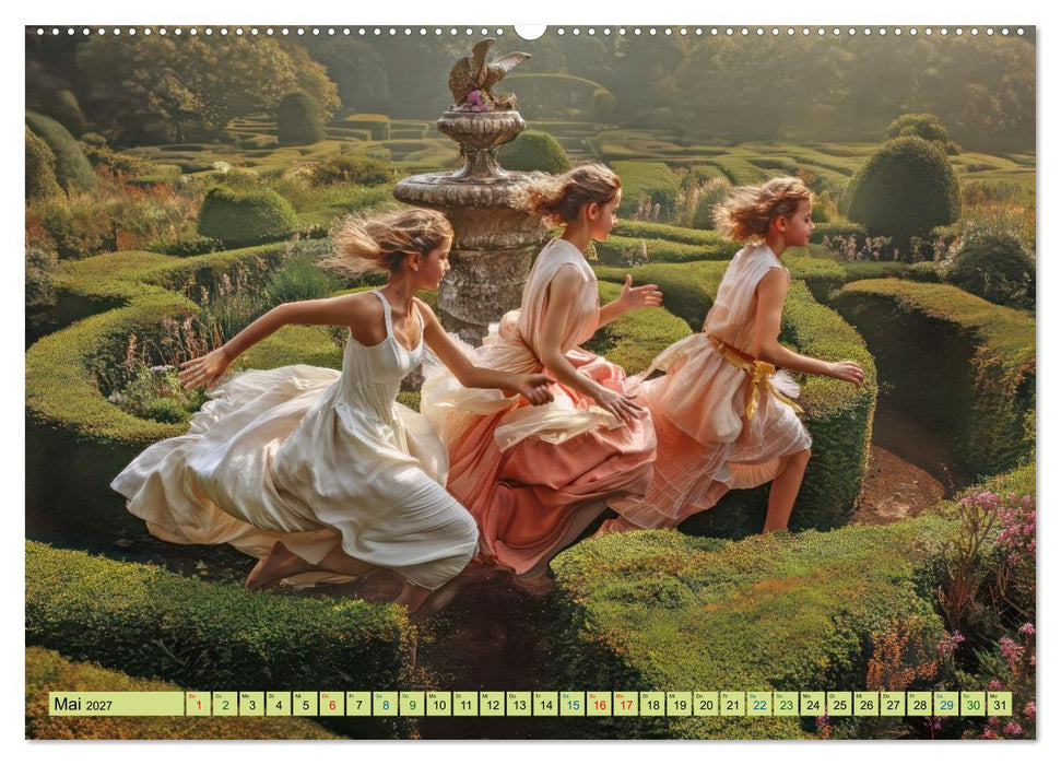 Gartenlabyrinthe - Fantasiewerke (CALVENDO Wandkalender 2027)