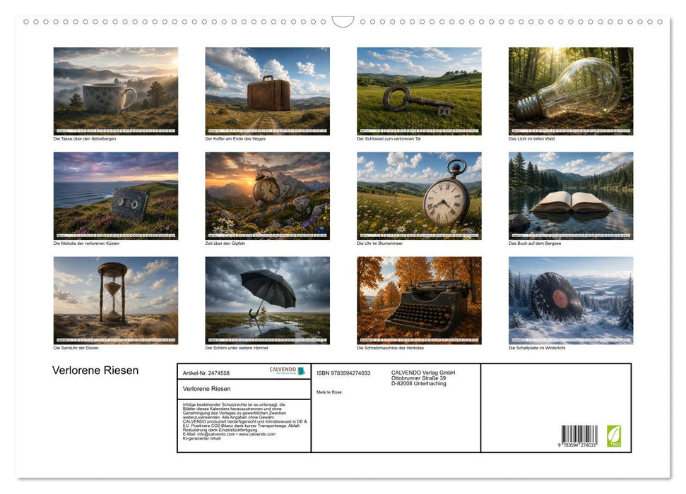 Verlorene Riesen (CALVENDO Wandkalender 2027)
