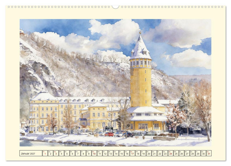 Idylle in Bad Ems an der Lahn (CALVENDO Premium Wandkalender 2027)