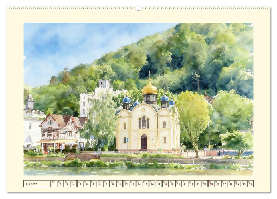 Idylle in Bad Ems an der Lahn (CALVENDO Premium Wandkalender 2027)