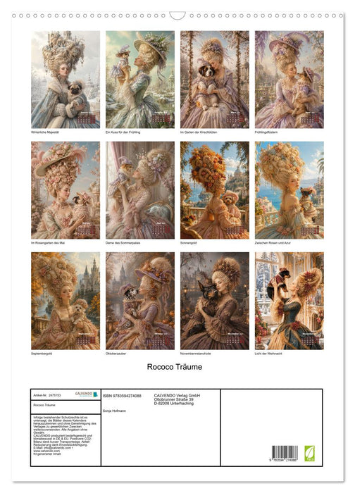 Rococo Träume (CALVENDO Wandkalender 2027)
