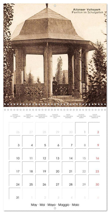 Bons baisers de Hambourg : Vues historiques de la ville (CALVENDO Calendrier mensuel 2027)