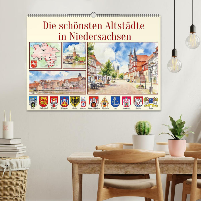 Die schönsten Altstädte in Niedersachsen (CALVENDO Wandkalender 2027)