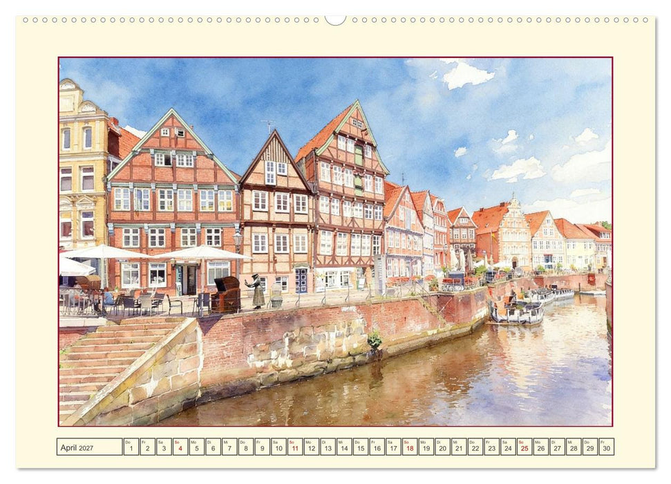 Die schönsten Altstädte in Niedersachsen (CALVENDO Wandkalender 2027)