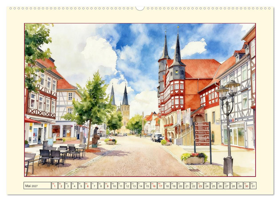 Die schönsten Altstädte in Niedersachsen (CALVENDO Wandkalender 2027)