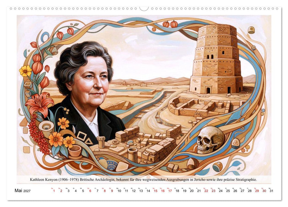 Große Archäologen der Geschichte (CALVENDO Premium Wandkalender 2027)