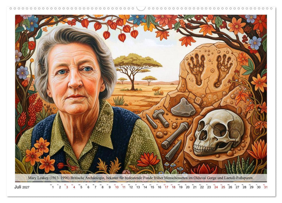 Große Archäologen der Geschichte (CALVENDO Premium Wandkalender 2027)