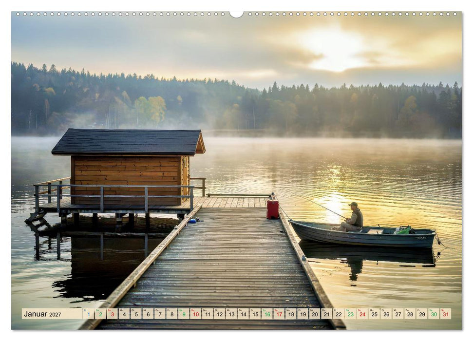 Malerische Bootsstege (CALVENDO Wandkalender 2027)