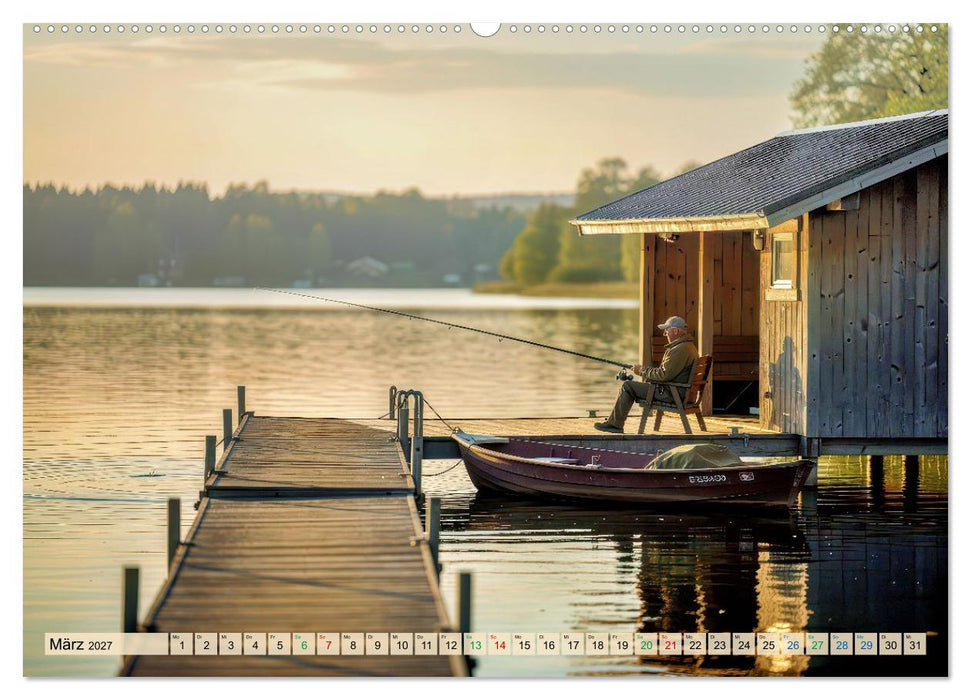 Malerische Bootsstege (CALVENDO Wandkalender 2027)