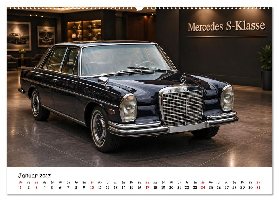 Deutsche Autos der 60er und 70er Jahre (CALVENDO Wandkalender 2027)