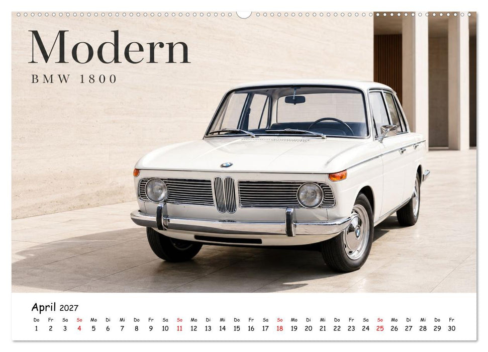 Deutsche Autos der 60er und 70er Jahre (CALVENDO Wandkalender 2027)