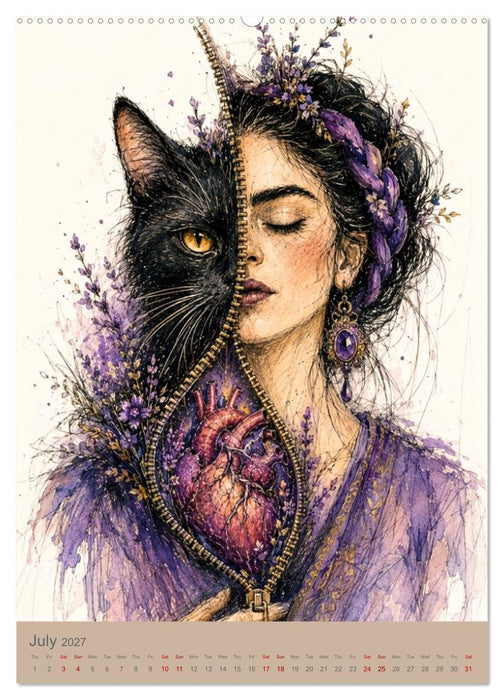 When roots learn to fly poetic illustrations of healing, memory and becoming (CALVENDO Premium-Calendar 2027)