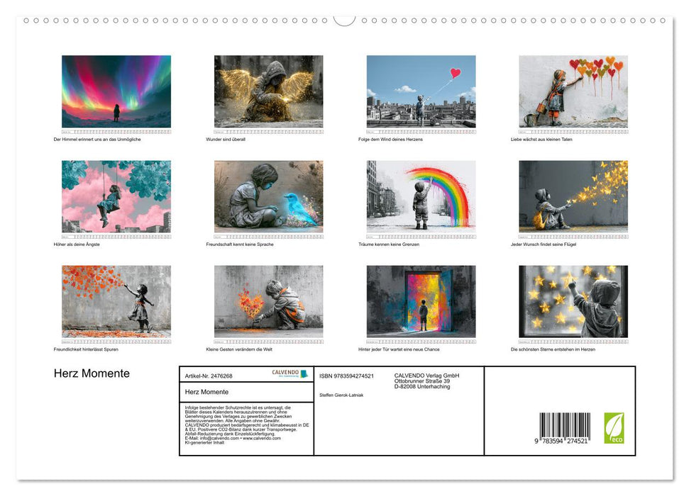 Herz Momente (CALVENDO Premium Wandkalender 2027)