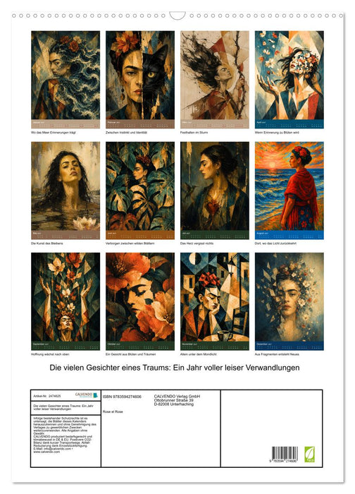 Die vielen Gesichter eines Traums: Ein Jahr voller leiser Verwandlungen (CALVENDO Wandkalender 2027)