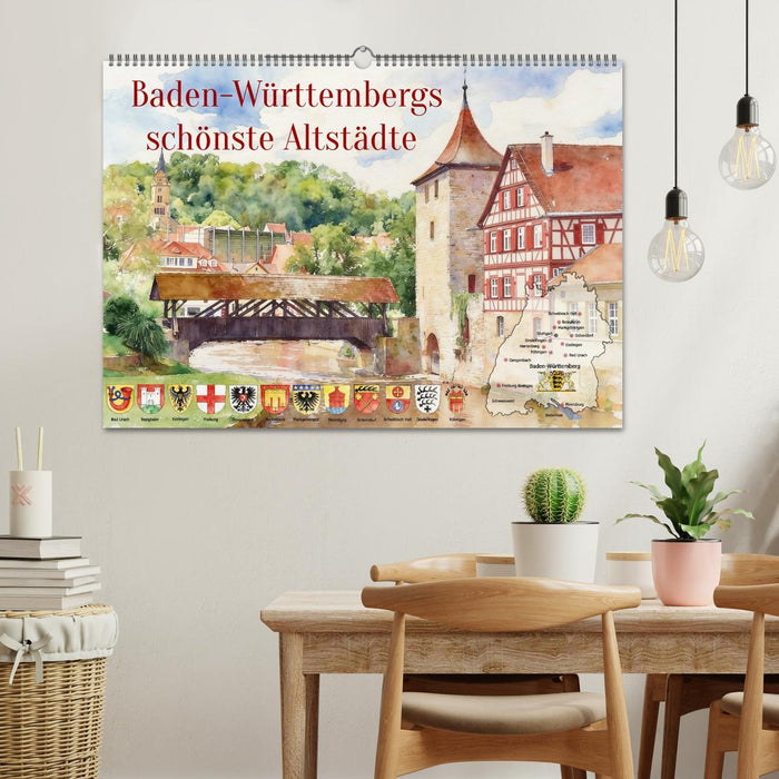 Baden-Württembergs schönste Altstädte (CALVENDO Wandkalender 2027)