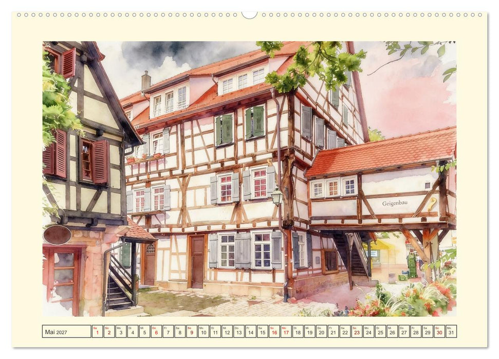 Baden-Württembergs schönste Altstädte (CALVENDO Wandkalender 2027)