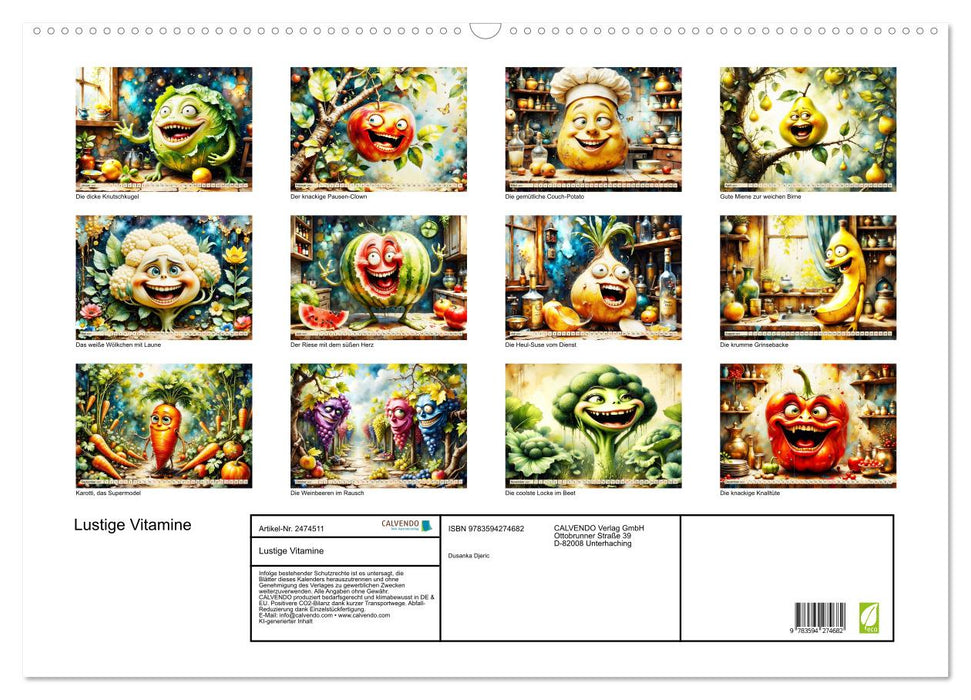 Lustige Vitamine (CALVENDO Wandkalender 2027)