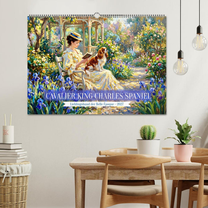 Cavalier King Charles Spaniel - Lieblingshund der Belle Époque (CALVENDO Wandkalender 2027)