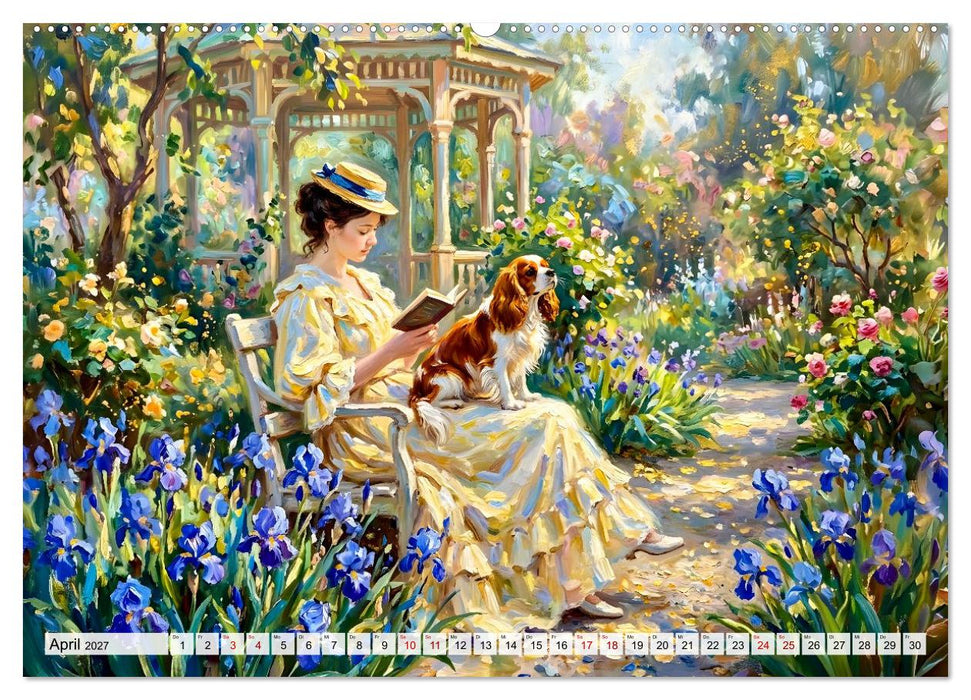 Cavalier King Charles Spaniel - Lieblingshund der Belle Époque (CALVENDO Wandkalender 2027)