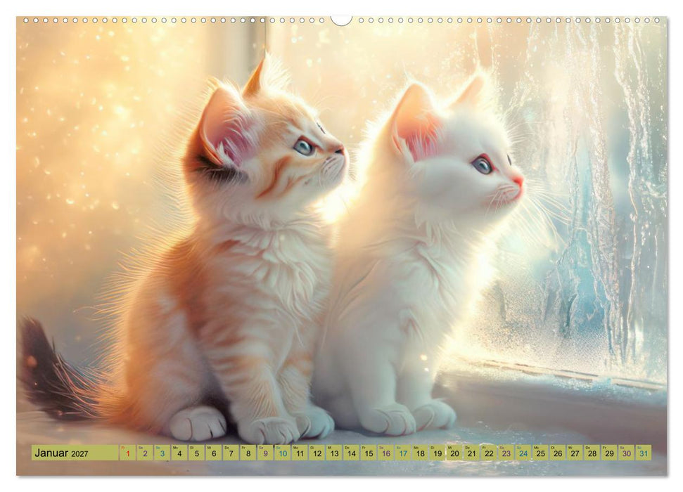 Katzenkinder - Entzückende Kätzchen (CALVENDO Wandkalender 2027)