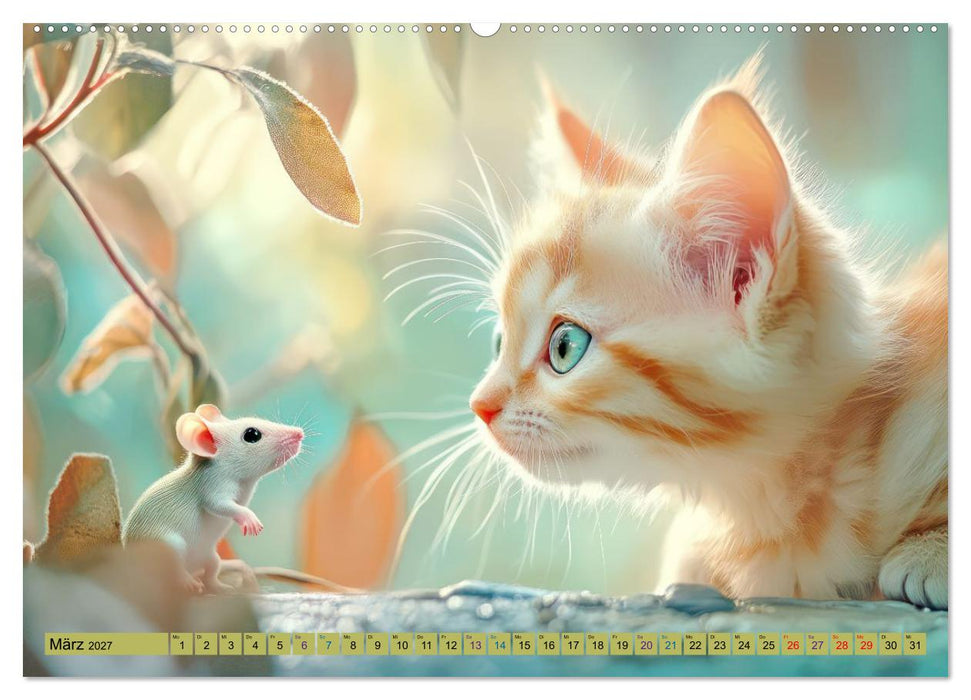 Katzenkinder - Entzückende Kätzchen (CALVENDO Wandkalender 2027)