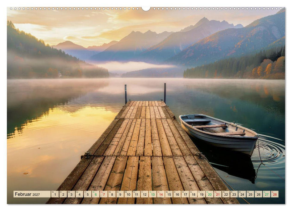 Malerische Bootsstege (CALVENDO Premium Wandkalender 2027)