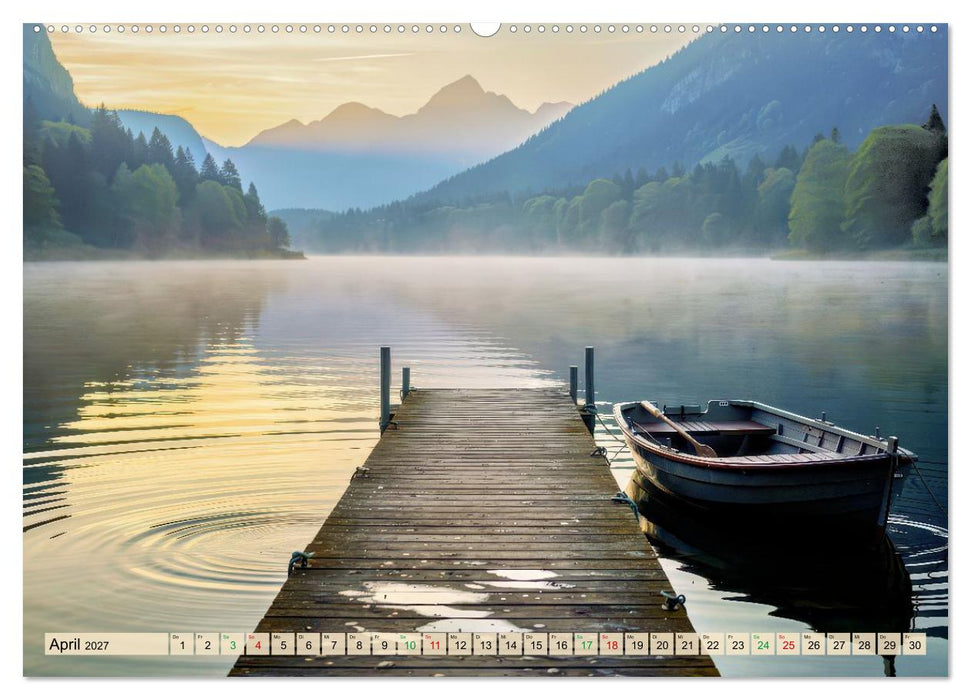 Malerische Bootsstege (CALVENDO Premium Wandkalender 2027)
