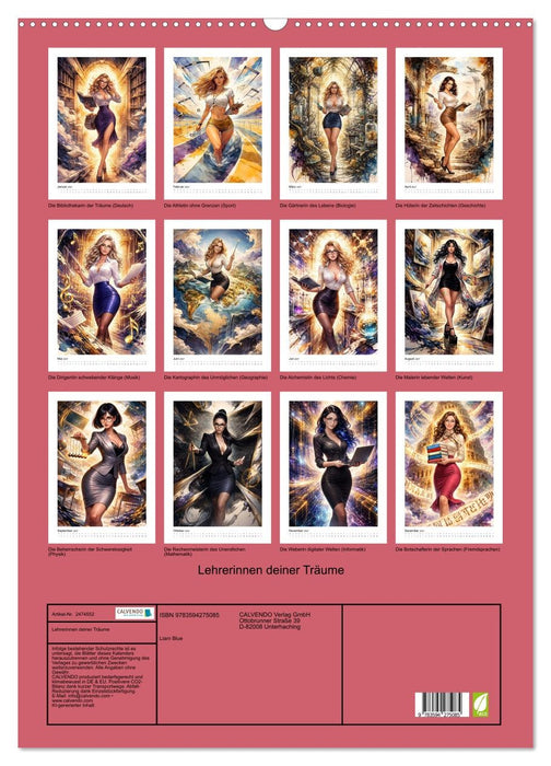 Lehrerinnen deiner Träume (CALVENDO Wandkalender 2027)