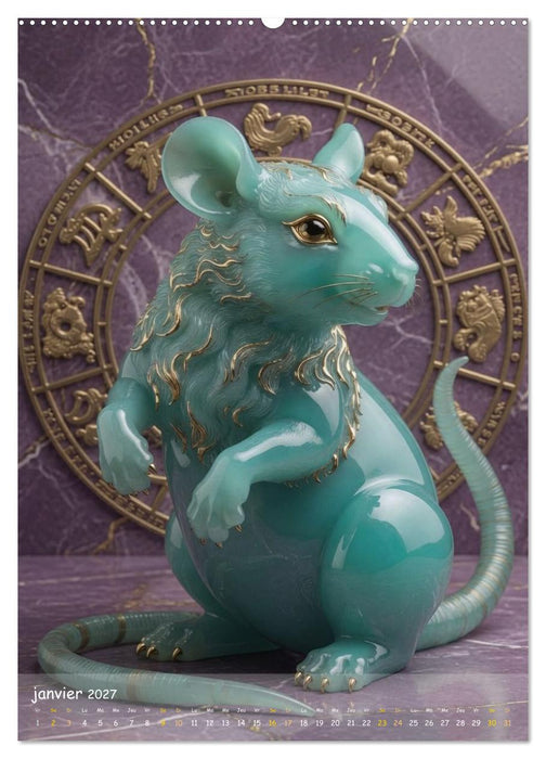 Les douze statuettes de jade (CALVENDO Calendrier supérieur 2027)