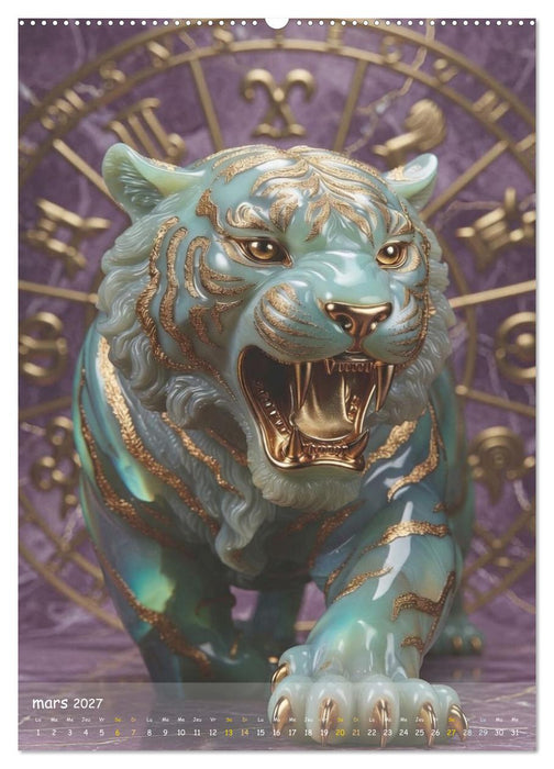 Les douze statuettes de jade (CALVENDO Calendrier supérieur 2027)
