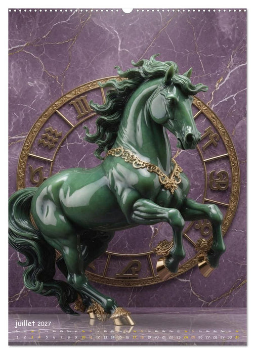 Les douze statuettes de jade (CALVENDO Calendrier supérieur 2027)
