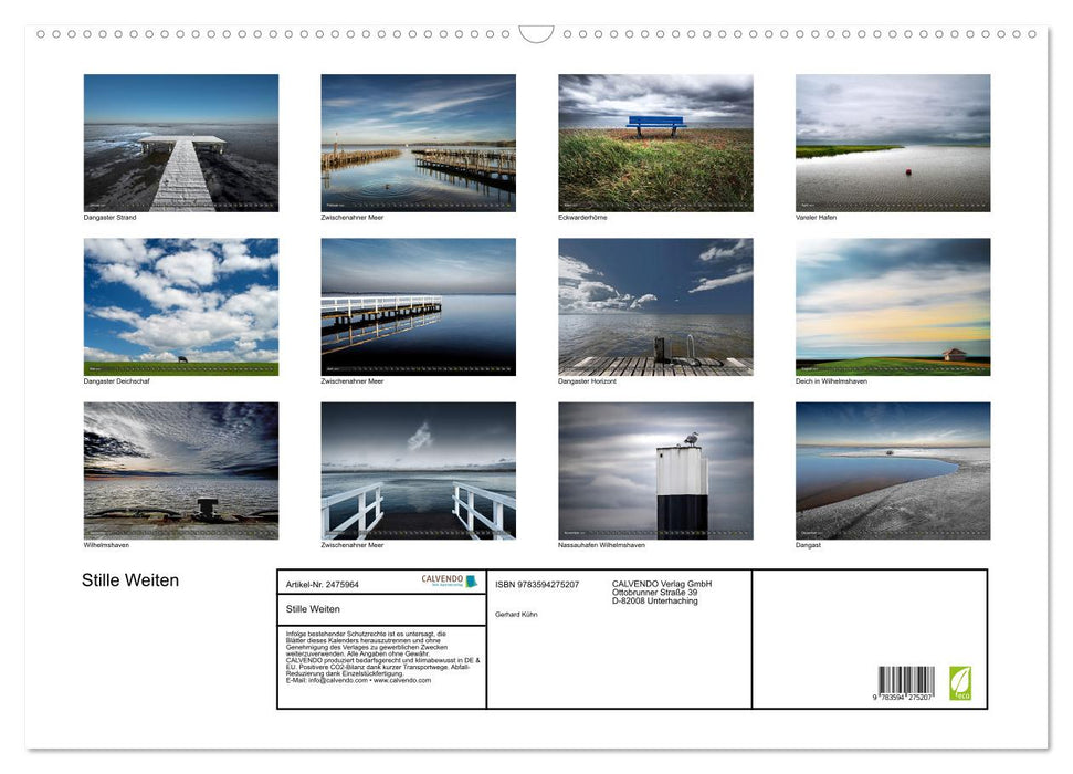 Stille Weiten (CALVENDO Wandkalender 2027)