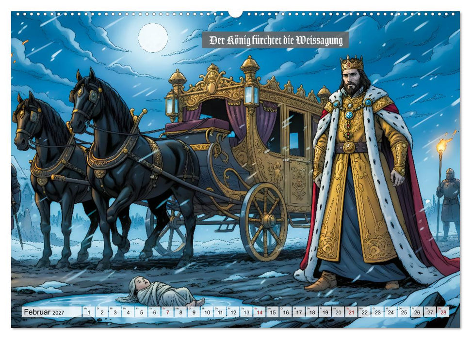 Der Teufel mit den drei goldenen Haaren (CALVENDO Wandkalender 2027)