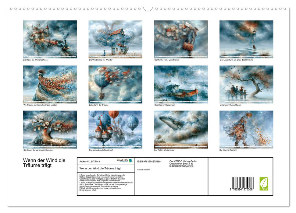 Wenn der Wind die Träume trägt (CALVENDO Premium Wandkalender 2027)