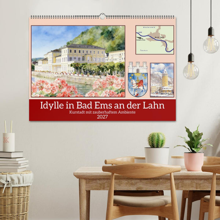 Idylle in Bad Ems an der Lahn (CALVENDO Wandkalender 2027)