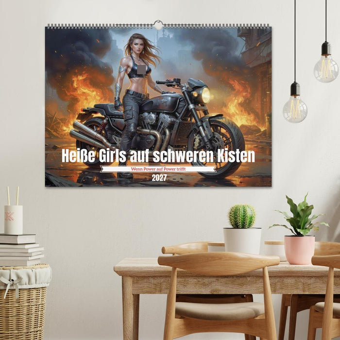 Heiße Girls auf schweren Kisten (CALVENDO Wandkalender 2027)
