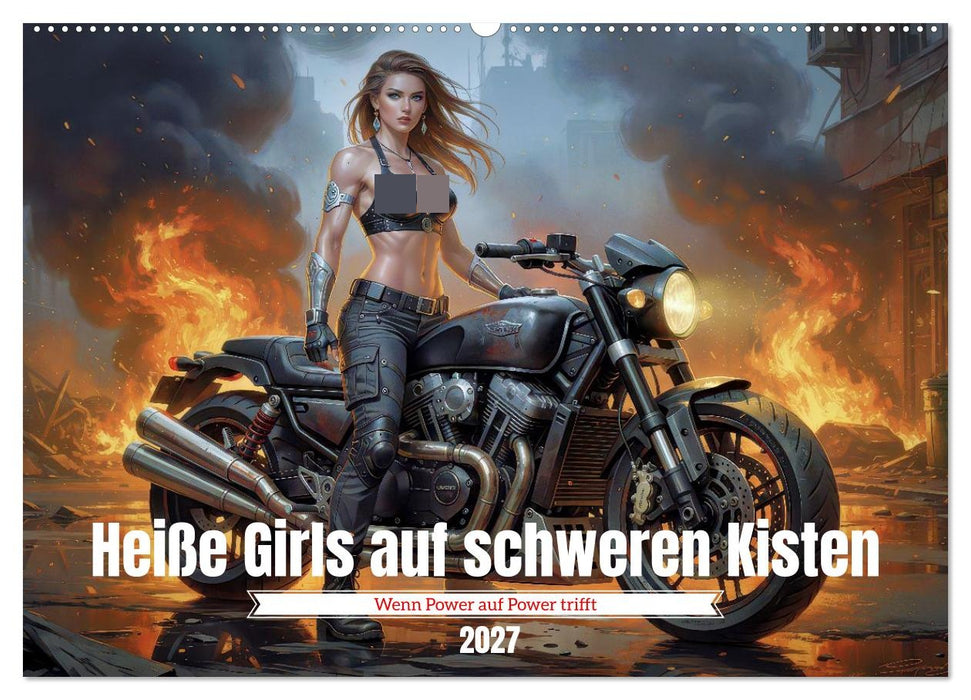 Heiße Girls auf schweren Kisten (CALVENDO Wandkalender 2027)