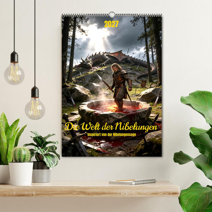 Die Welt der Nibelungen - inspiriert von der Nibelungensage (CALVENDO Wandkalender 2027)