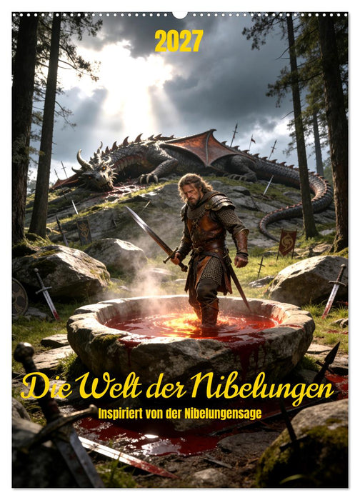 Die Welt der Nibelungen - inspiriert von der Nibelungensage (CALVENDO Wandkalender 2027)